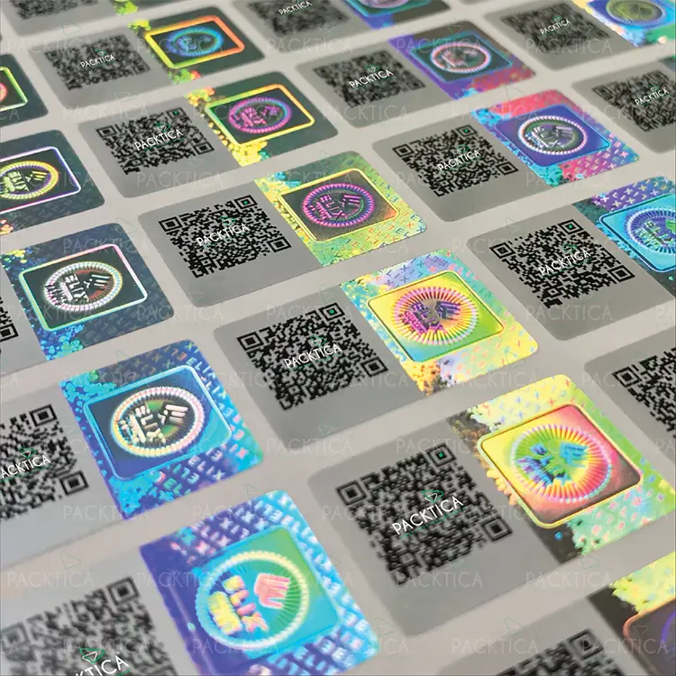 QR -кодовая наклейка голограммы
